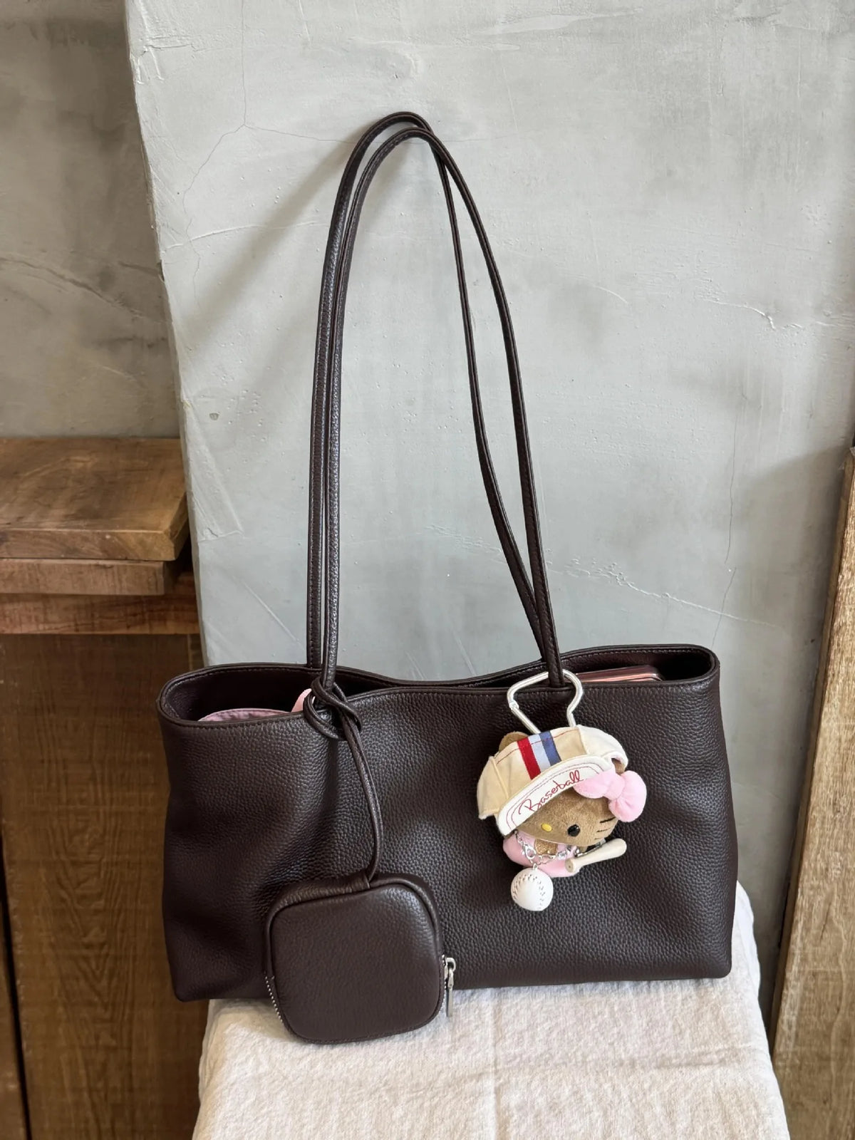 Curved Shoulder Tote Bag