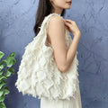 Fringed Diamond Shoulder Bag