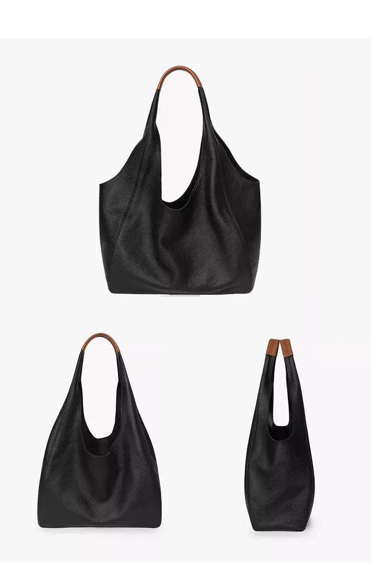 Slouchy Wide Shoulder Tote
