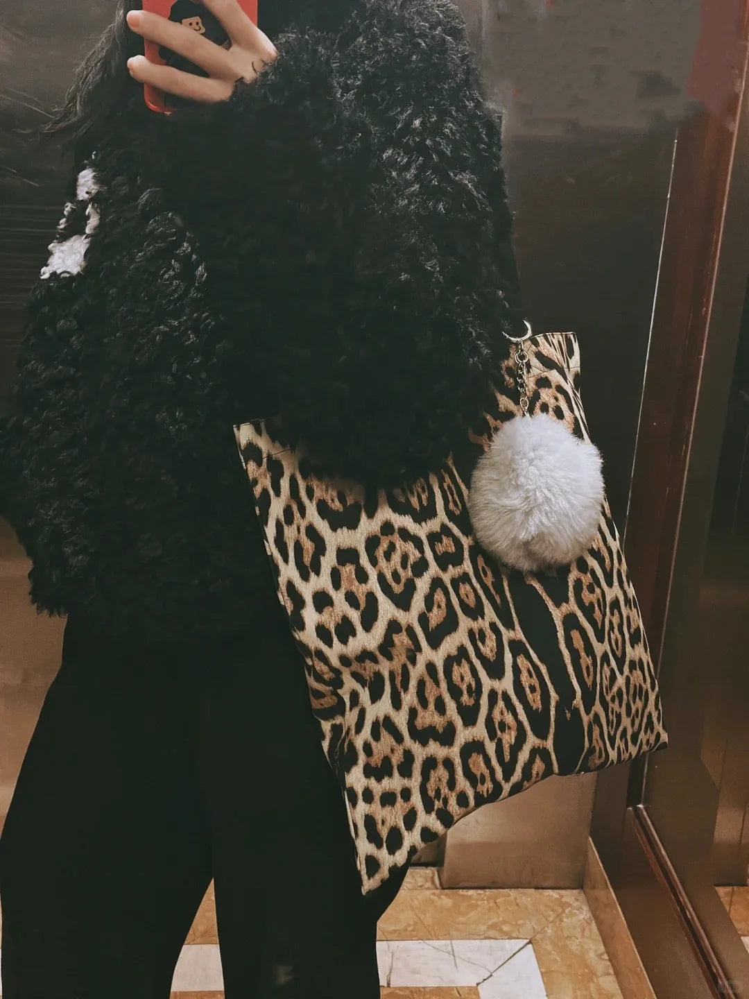 Leopard-Print Tote Bag