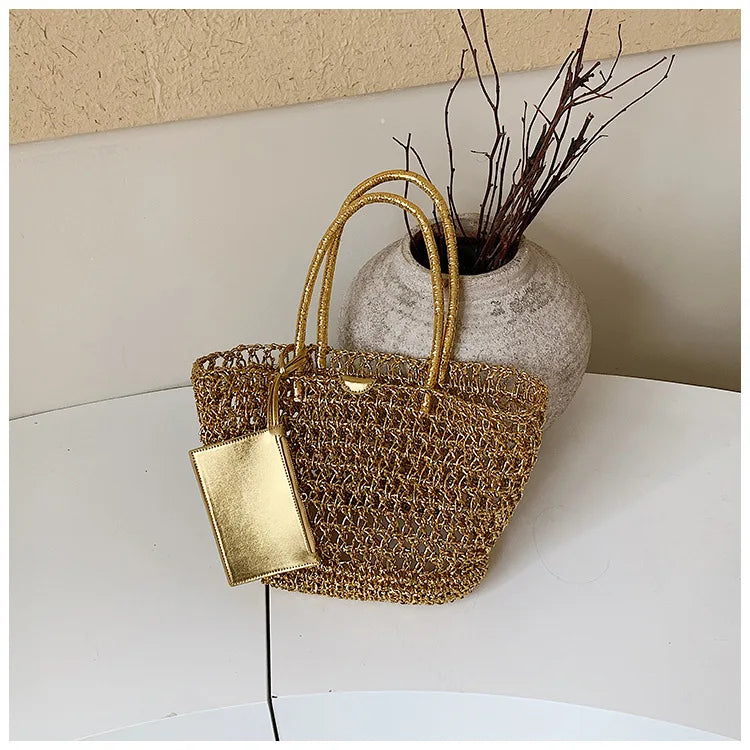 Open-Weave Tote Bag