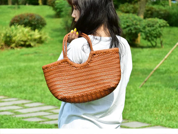 Woven Hobo Shoulder Bag