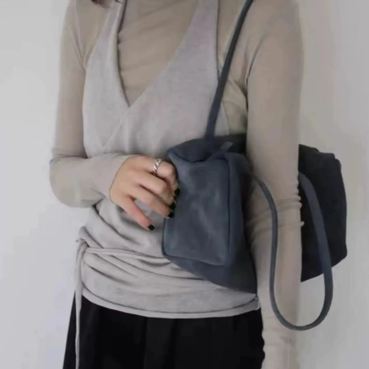Textured Shoulder Bag
