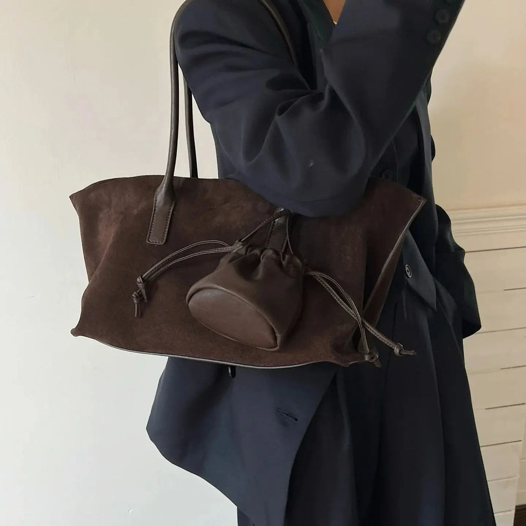 Winged Shoulder Tote Bag