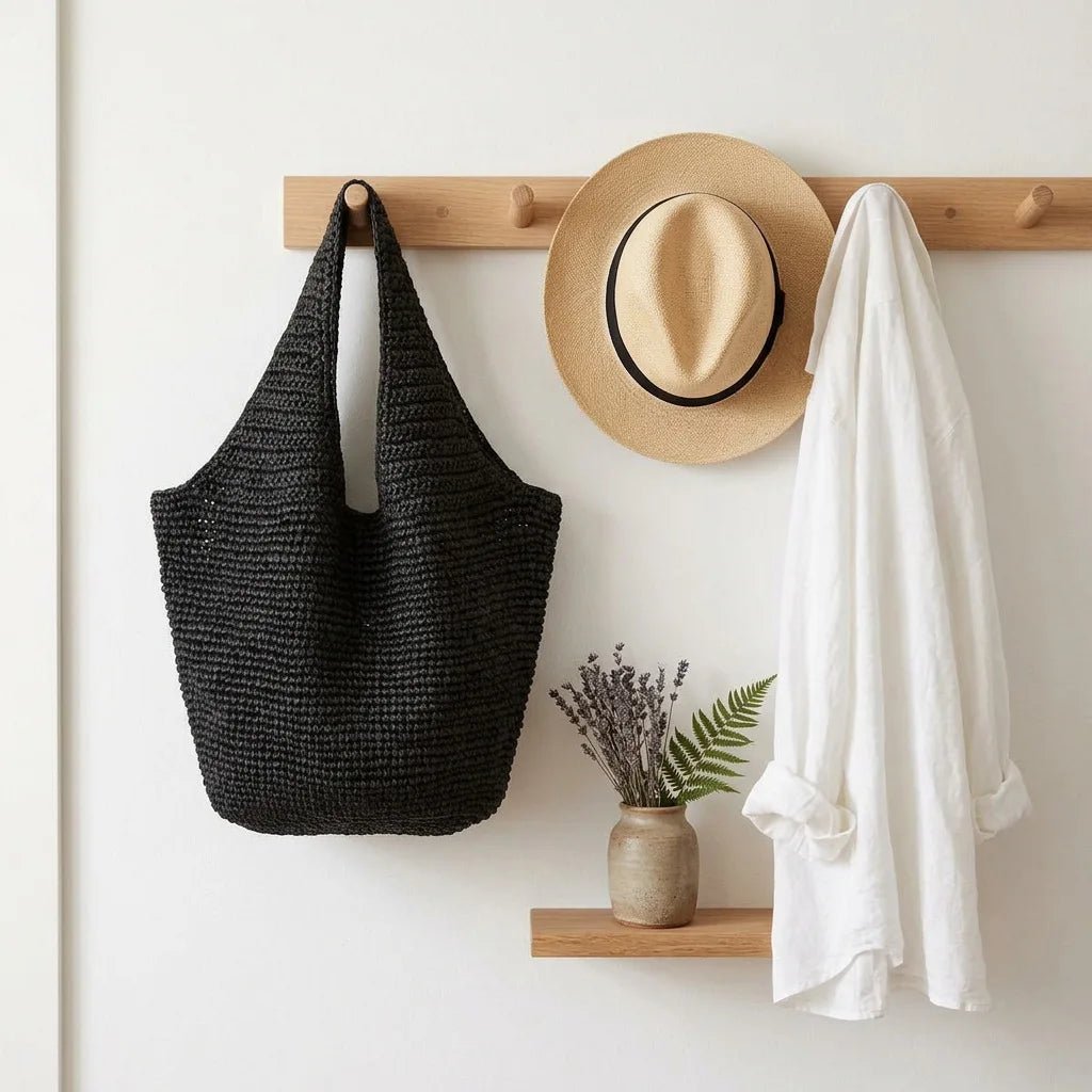 Woven Hobo Tote Bag
