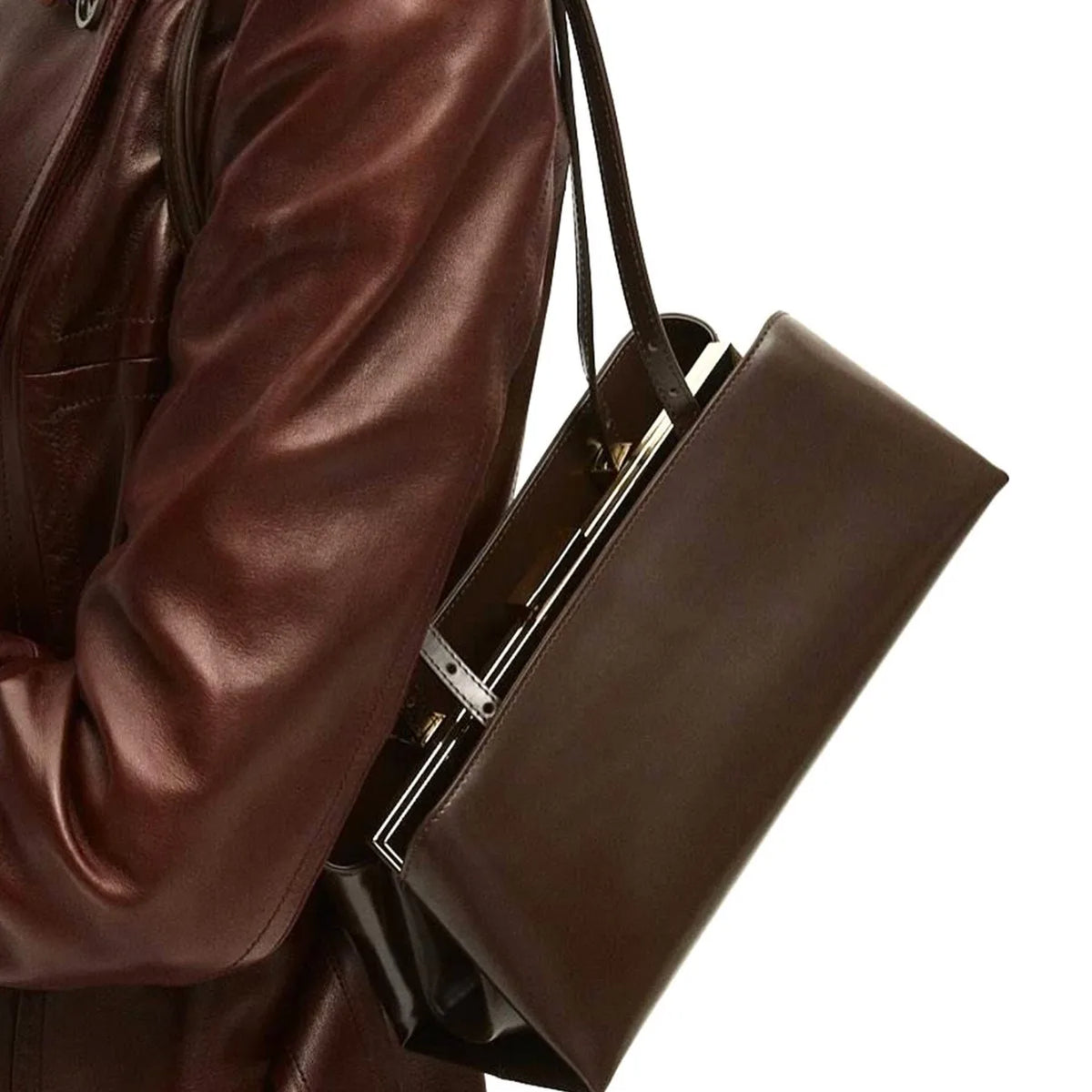 Frame-Top Shoulder Bag