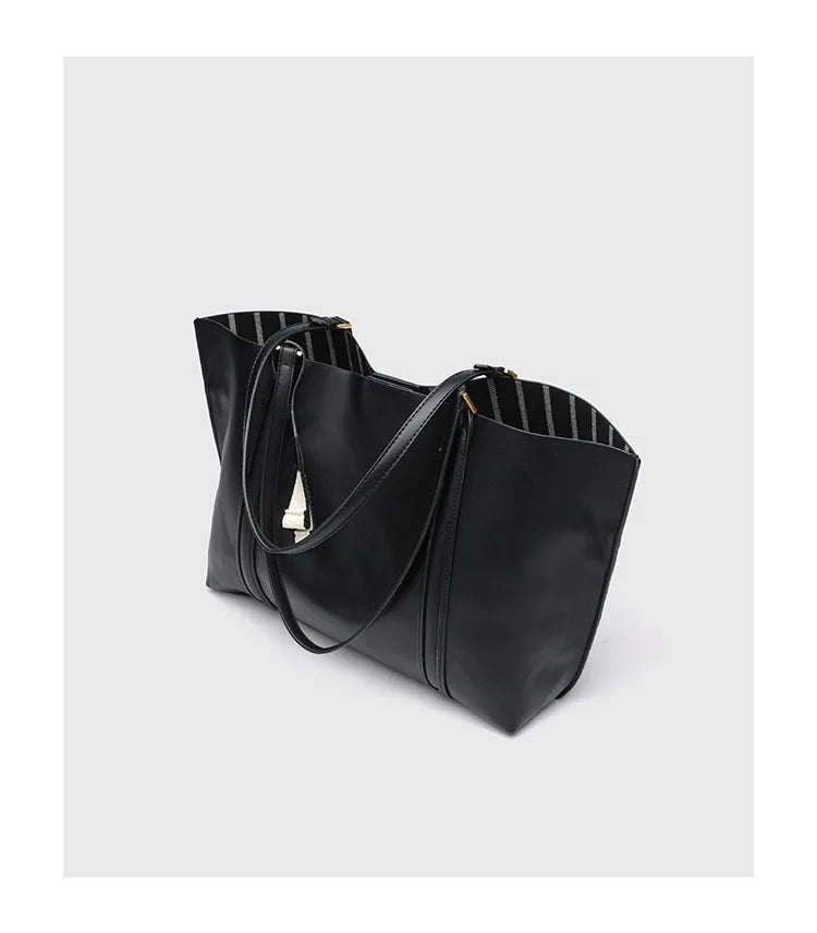 Curved-Panel Tote Bag