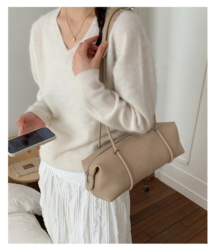 Cylindrical Shoulder Bag