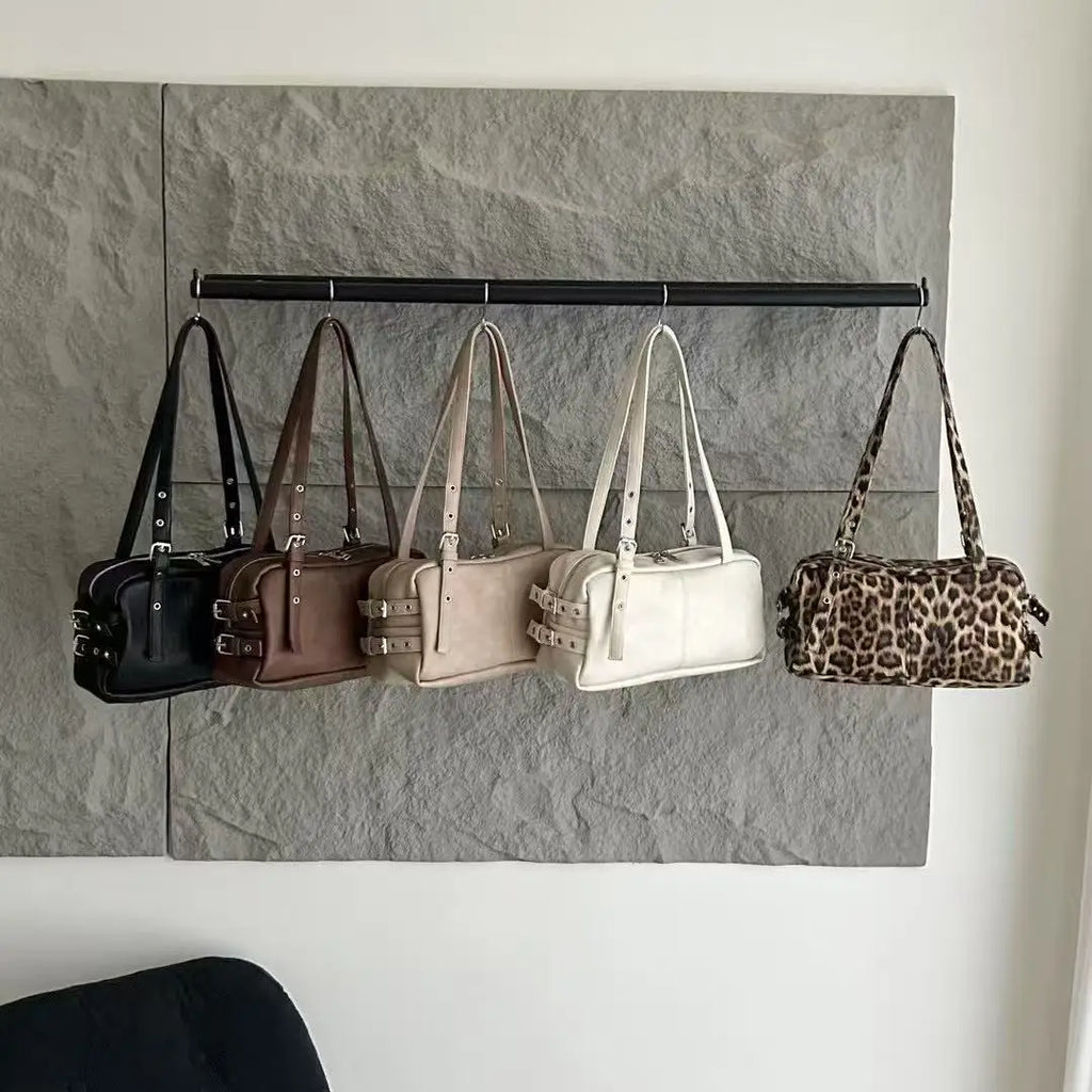 Structured Boston Shoulder Bag