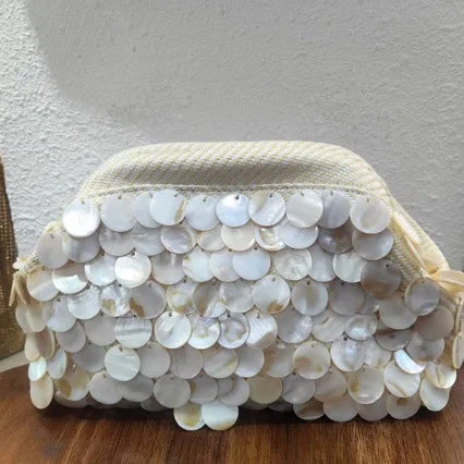 Disc-Embellished Dome Shoulder Bag