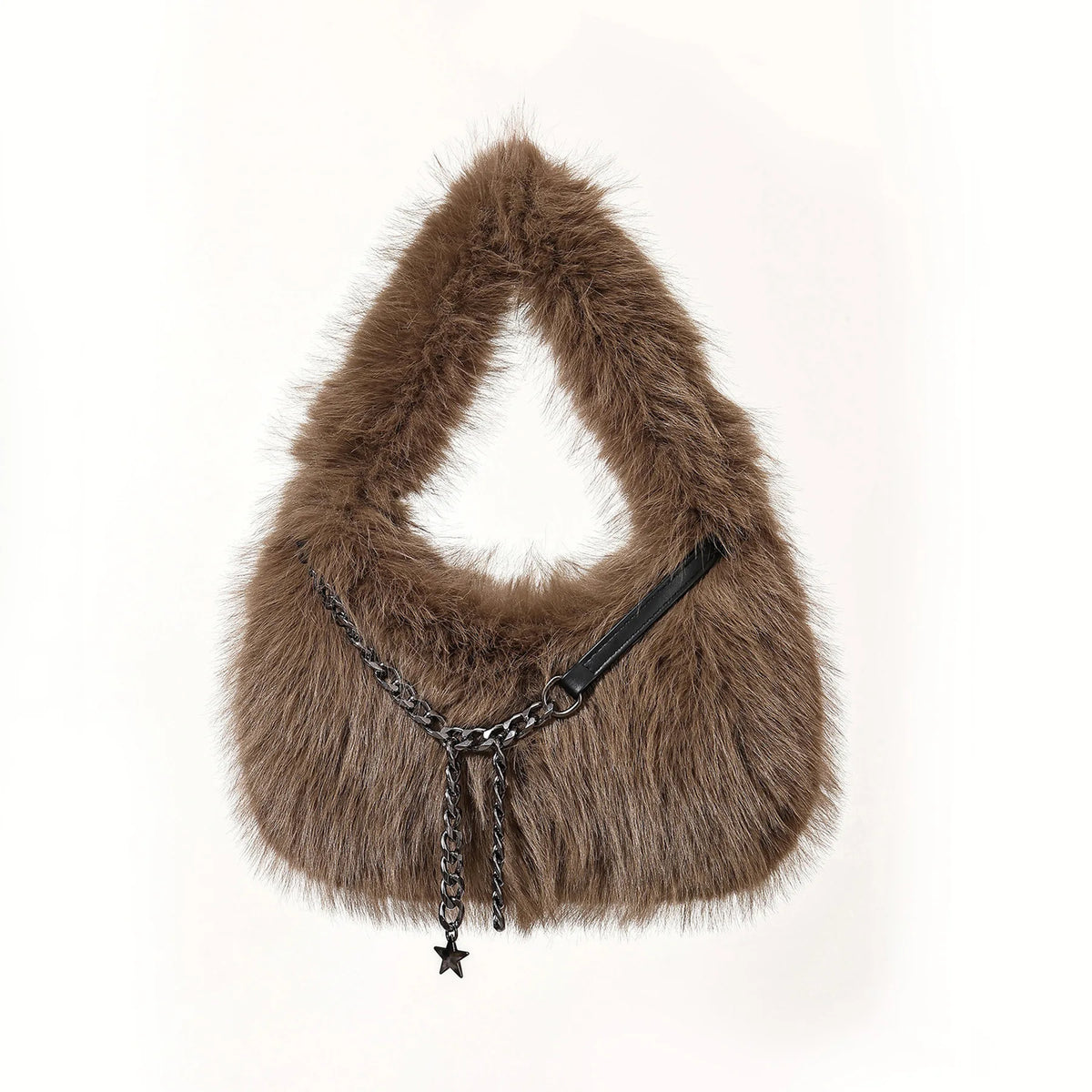 Plush Crescent Shoulder Bag
