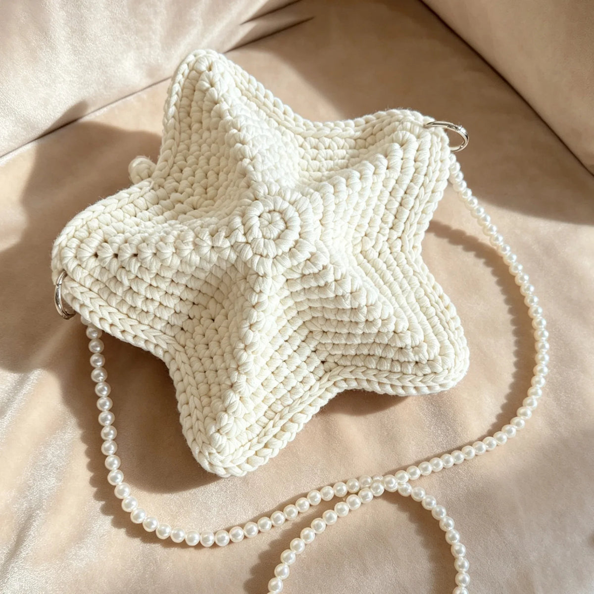 Woven Star Crossbody Bag