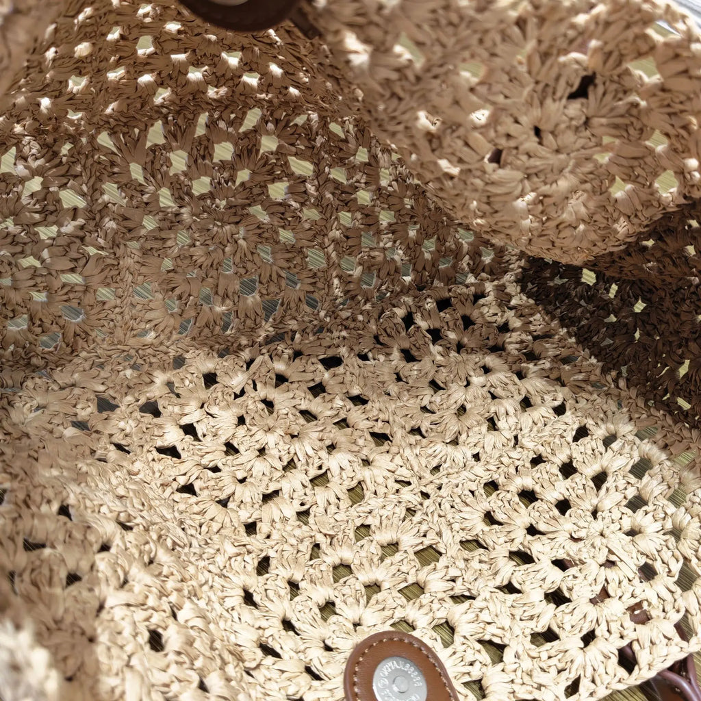 Openwork Woven Handbag