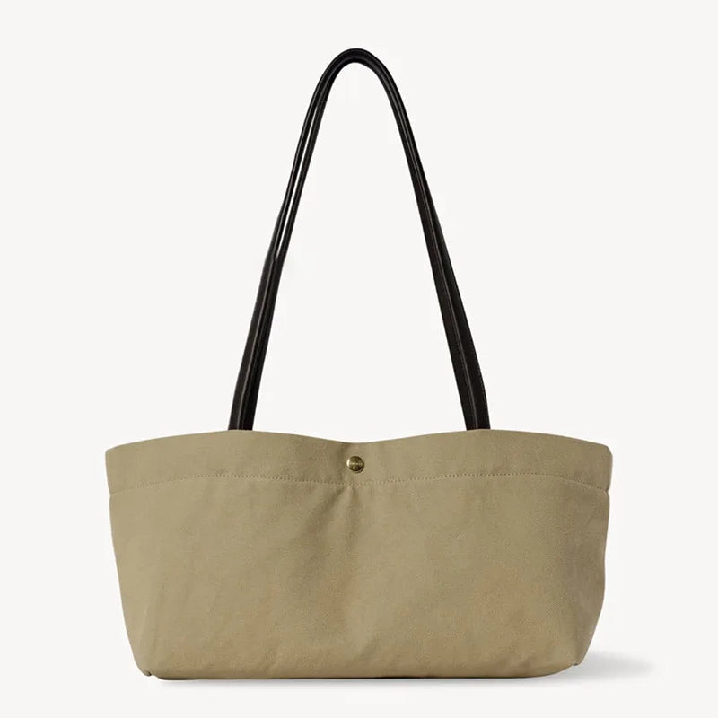 Wide Double-Strap Tote Bag