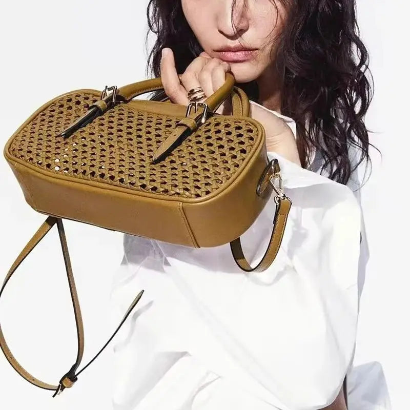 Cutout Bowling Shoulder Bag