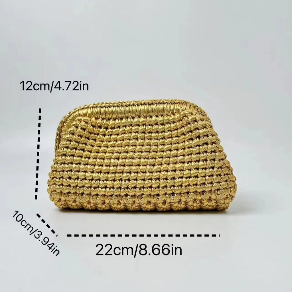 Woven Frame Evening Clutch