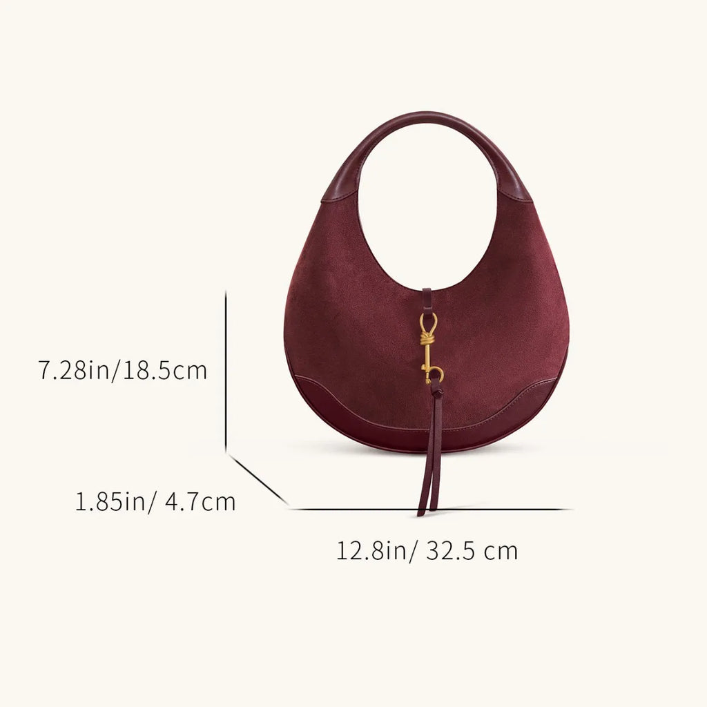 Crescent Zip Shoulder Bag