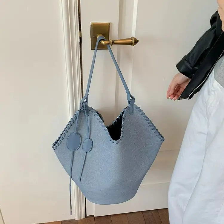 Whipstitch Diamond Shoulder Bag