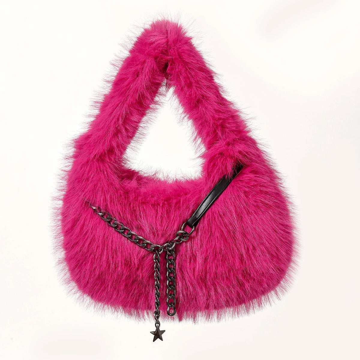 Plush Crescent Shoulder Bag