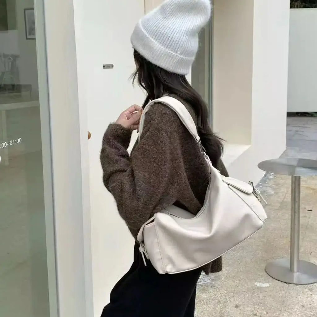 Slouchy Pocket Shoulder Bag