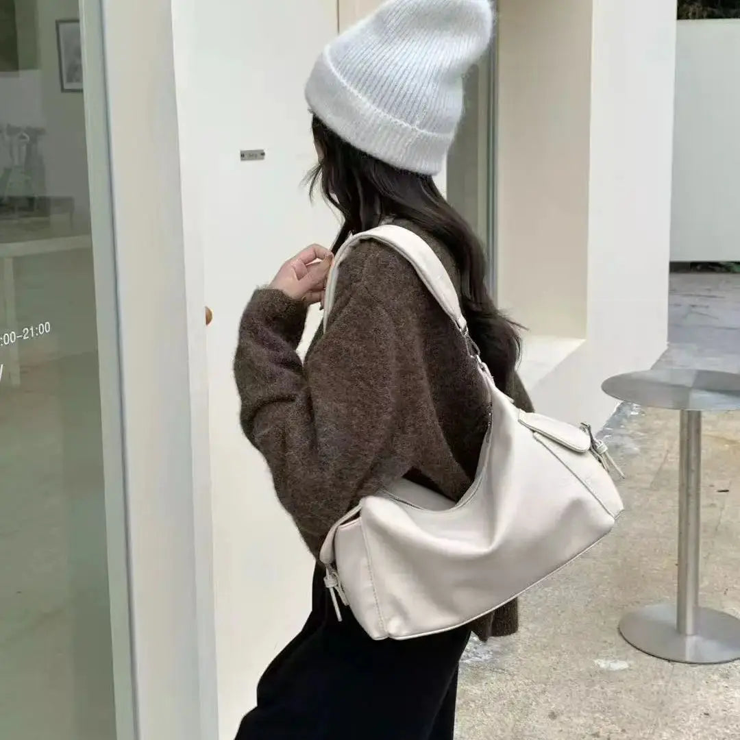 Slouchy Pocket Shoulder Bag