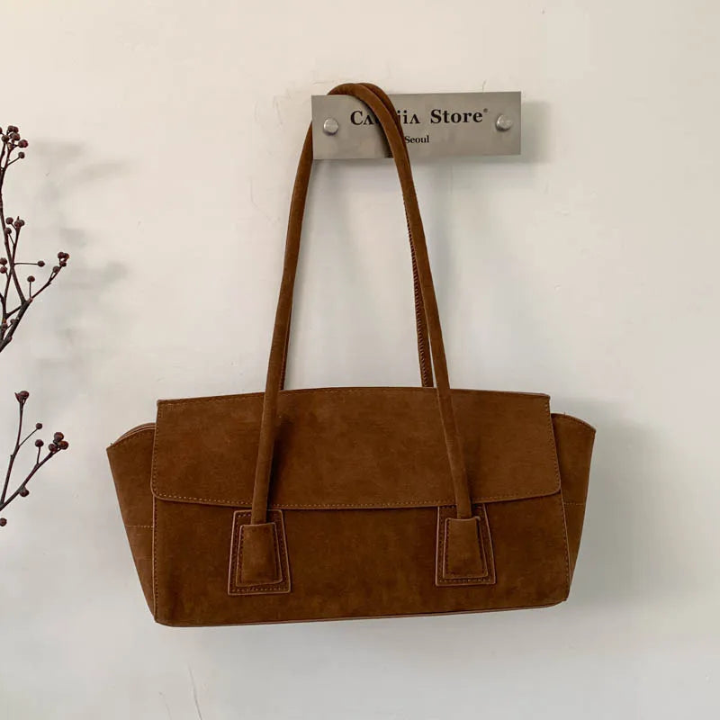 Front-Pocket Shoulder Tote