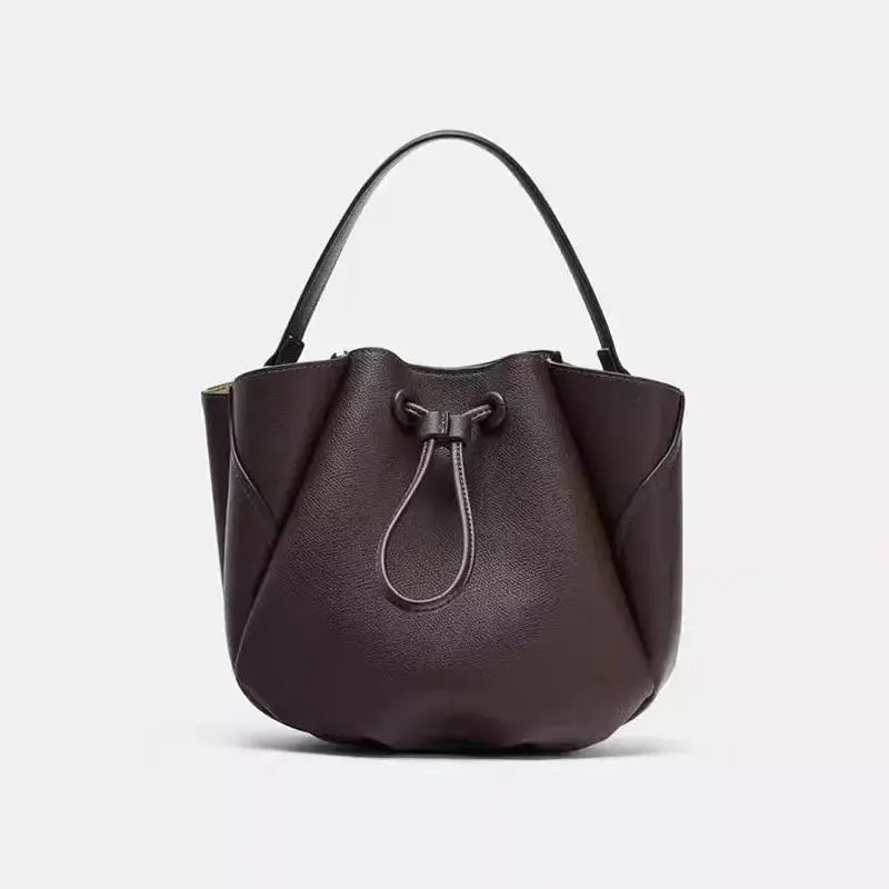 Structured Bucket Shoulder Bag