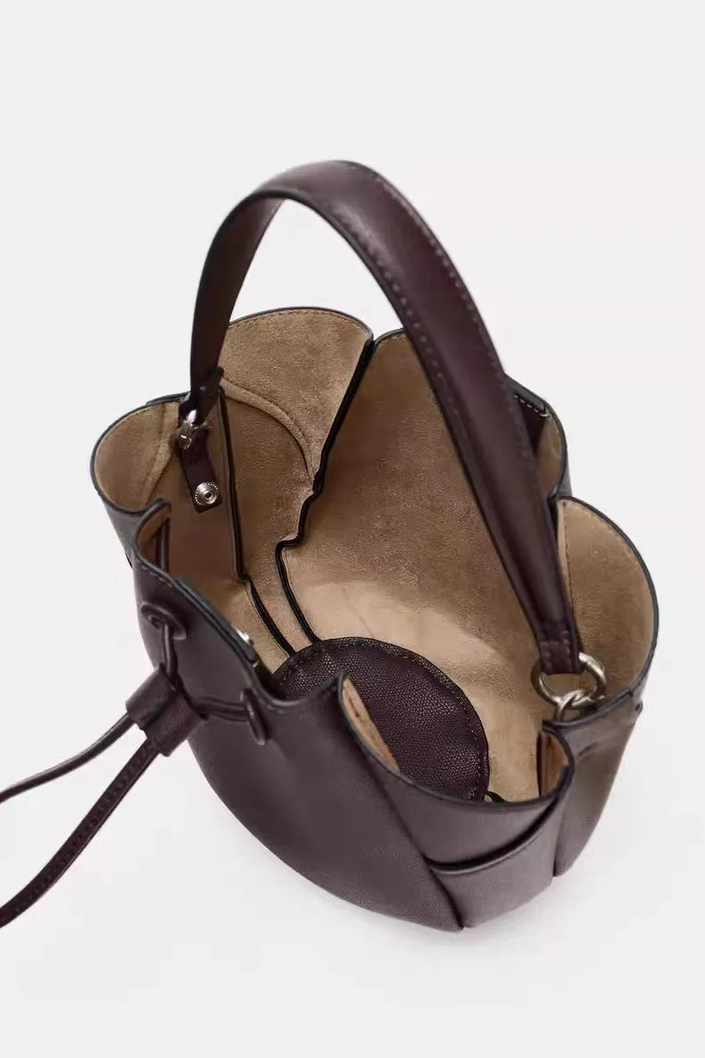 Structured Bucket Shoulder Bag