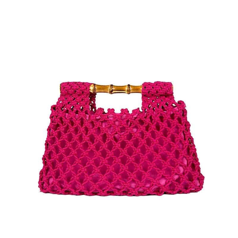 Openwork Cutout-Handle Handbag