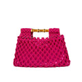 Openwork Cutout-Handle Handbag