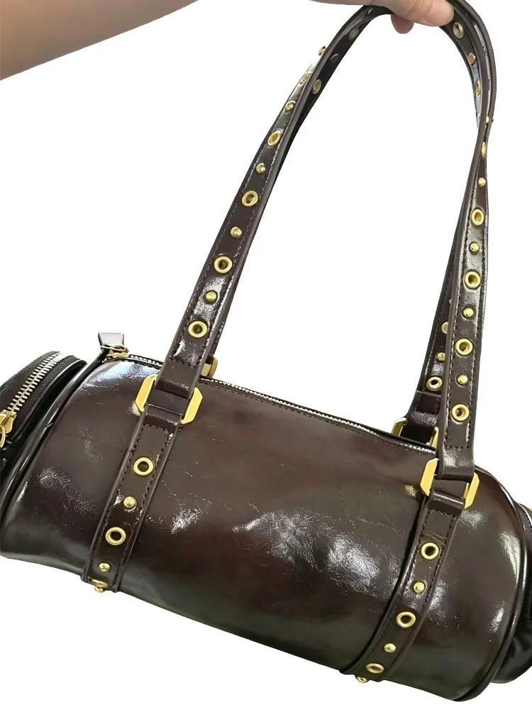 Grommet-Strap Barrel Bag