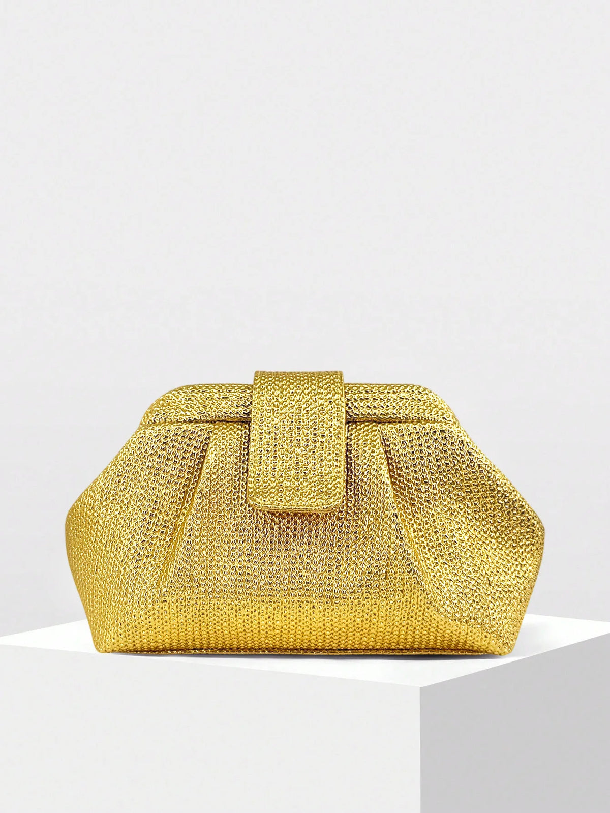 Tiger-Stripe Pouch Clutch