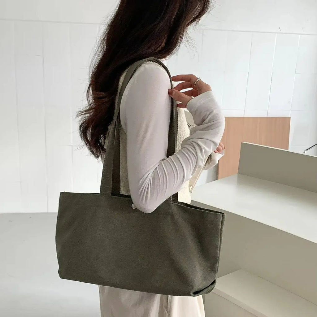 Plain Rectangular Shoulder Tote