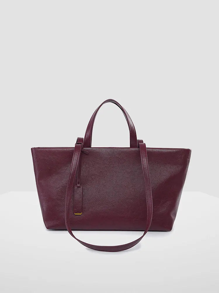 Wide Double-Handle Tote Bag