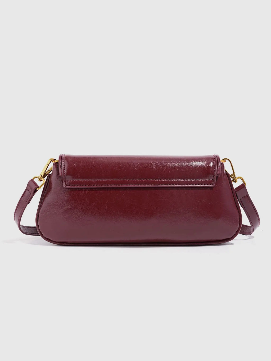 Glossy Flap Shoulder Bag