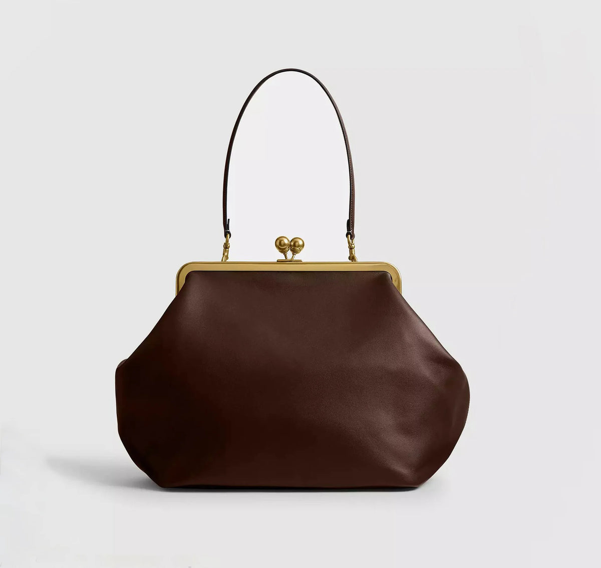 Folded Kiss-Lock Clutch Bag