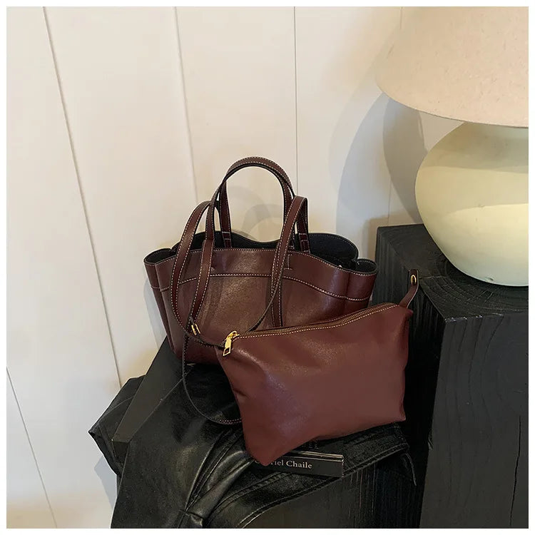 Winged Top-Handle Tote Bag