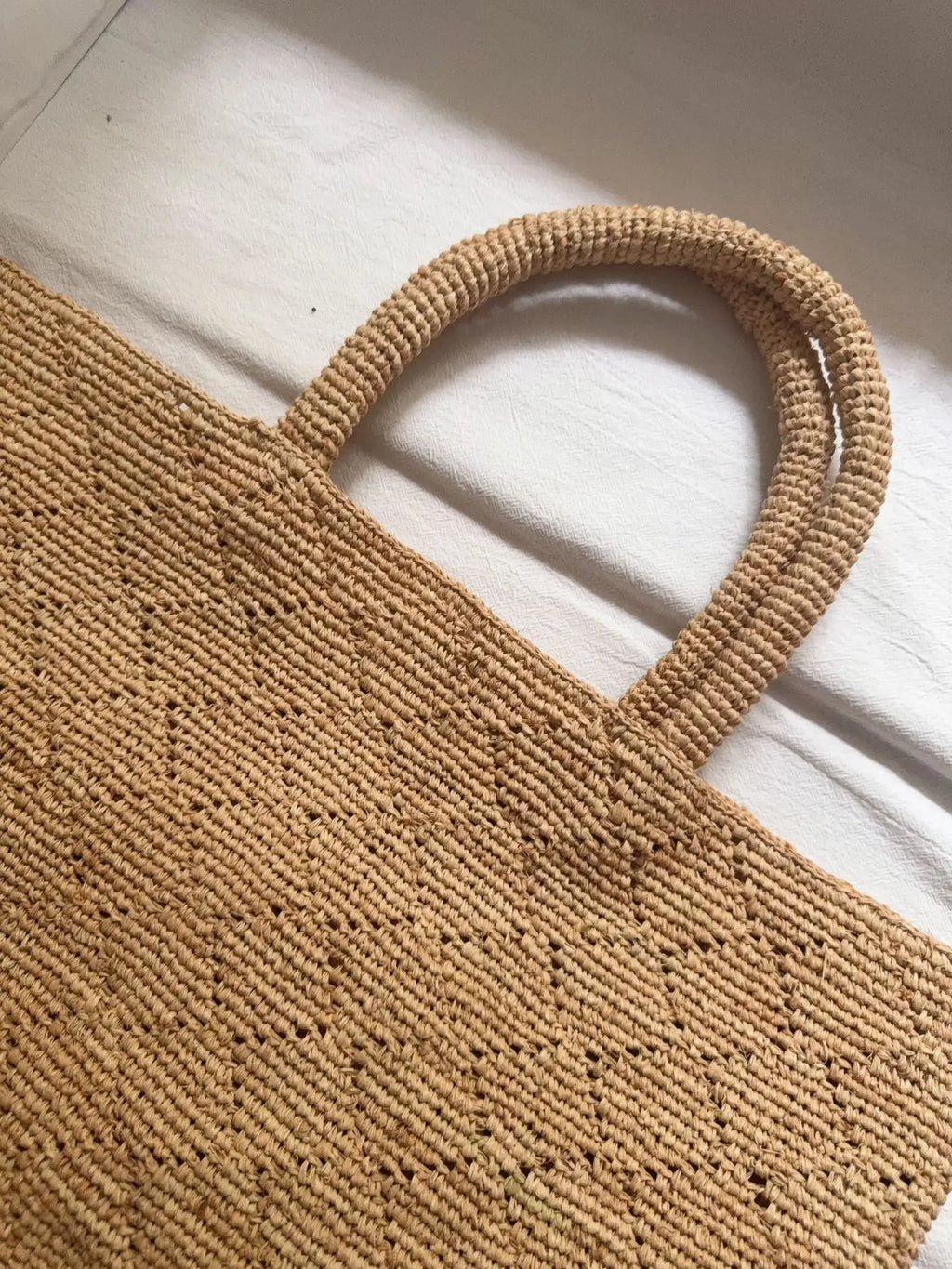 Textured Woven Shoulder Tote
