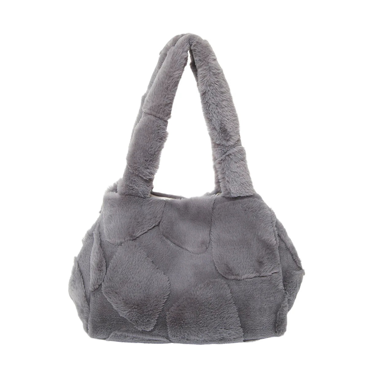 Geometric Plush Tote Bag