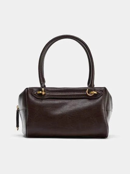 Structured Top-Handle Crossbody Bag