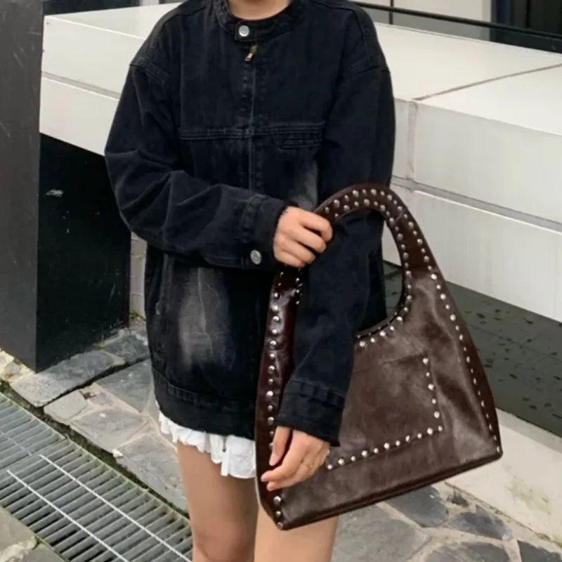 Studded Shoulder Bag