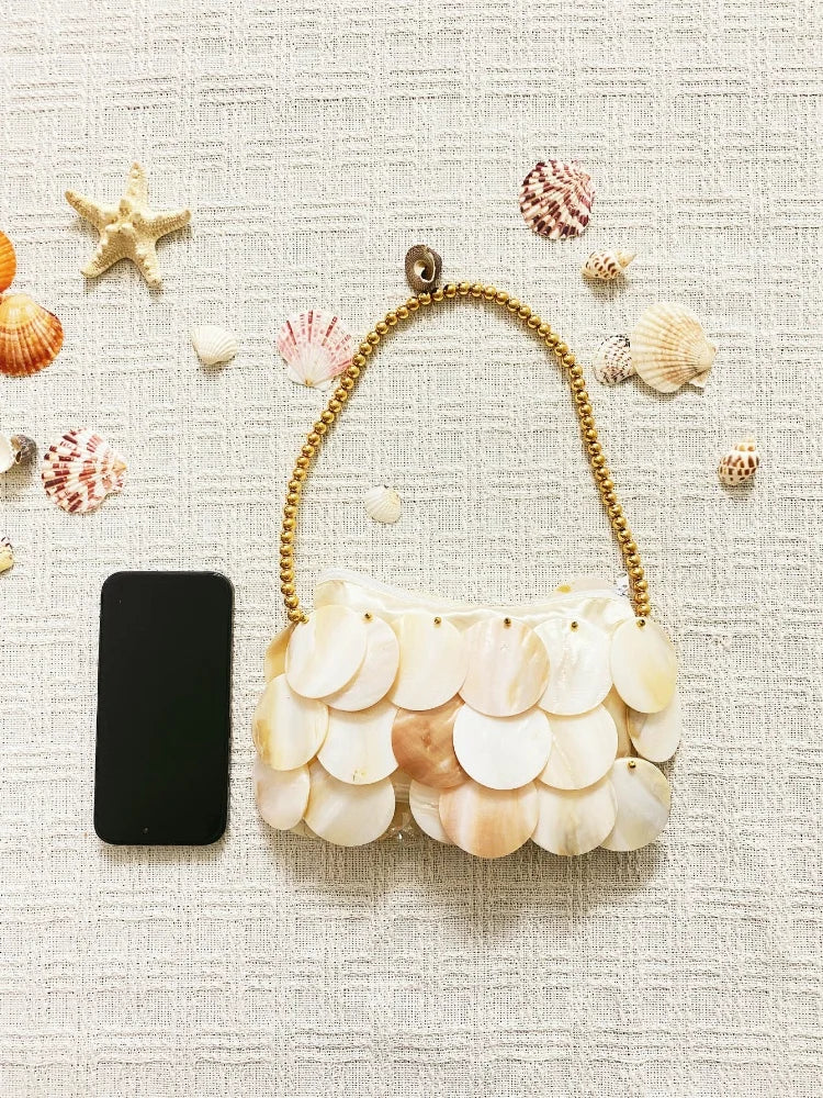 Disc Fringe Chain Bag