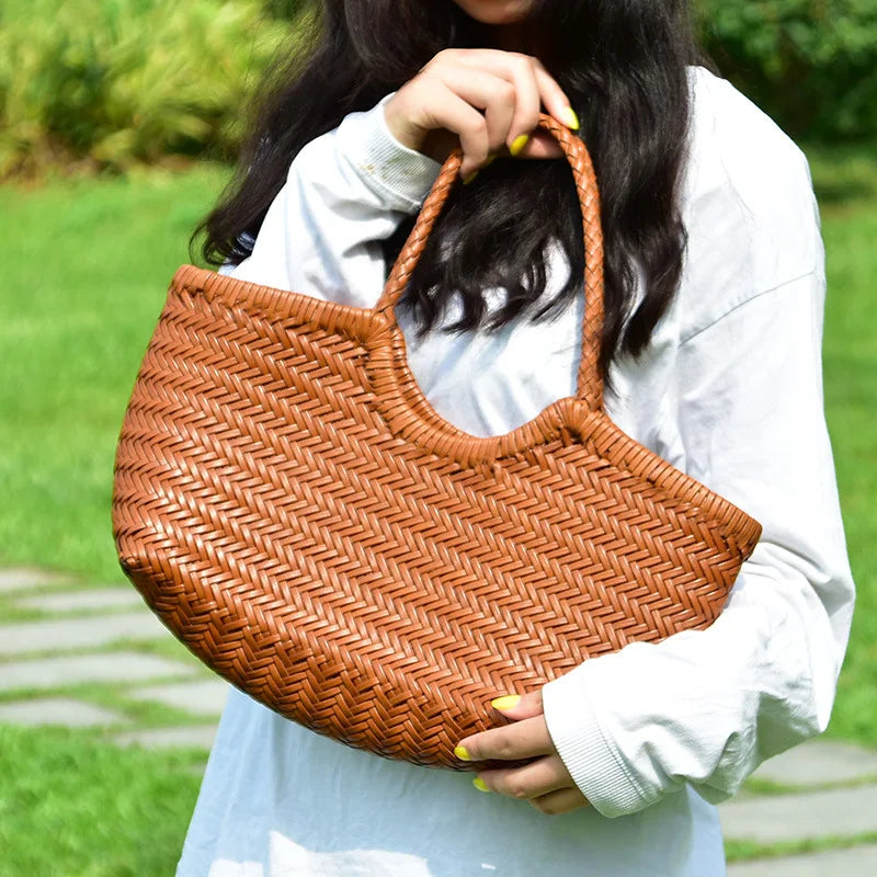 Woven Hobo Shoulder Bag