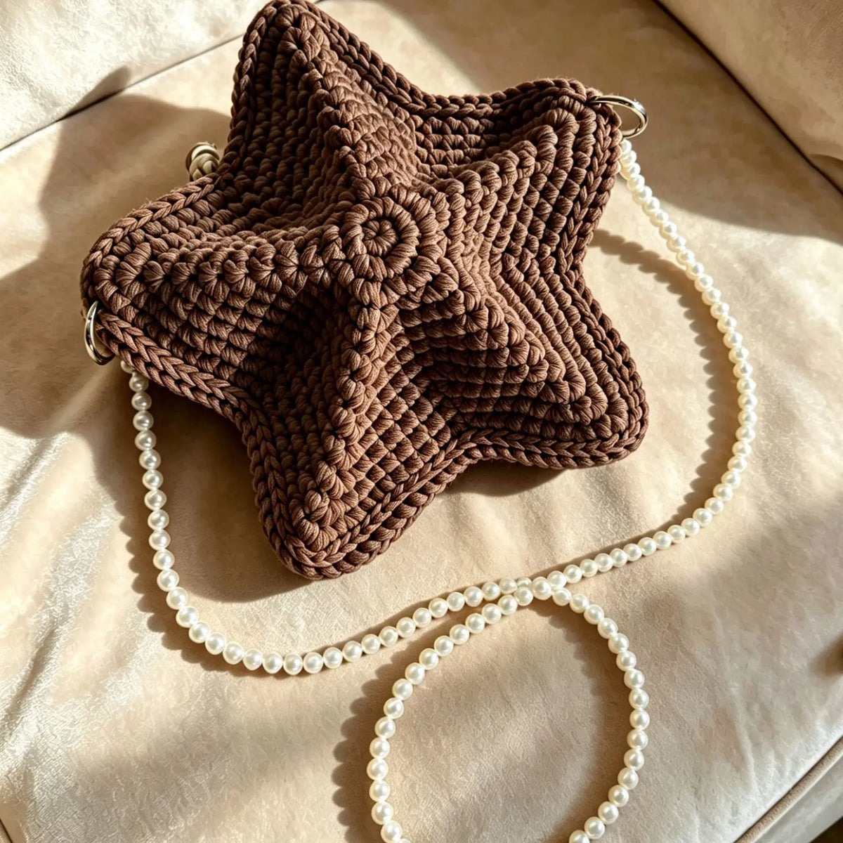 Woven Star Crossbody Bag