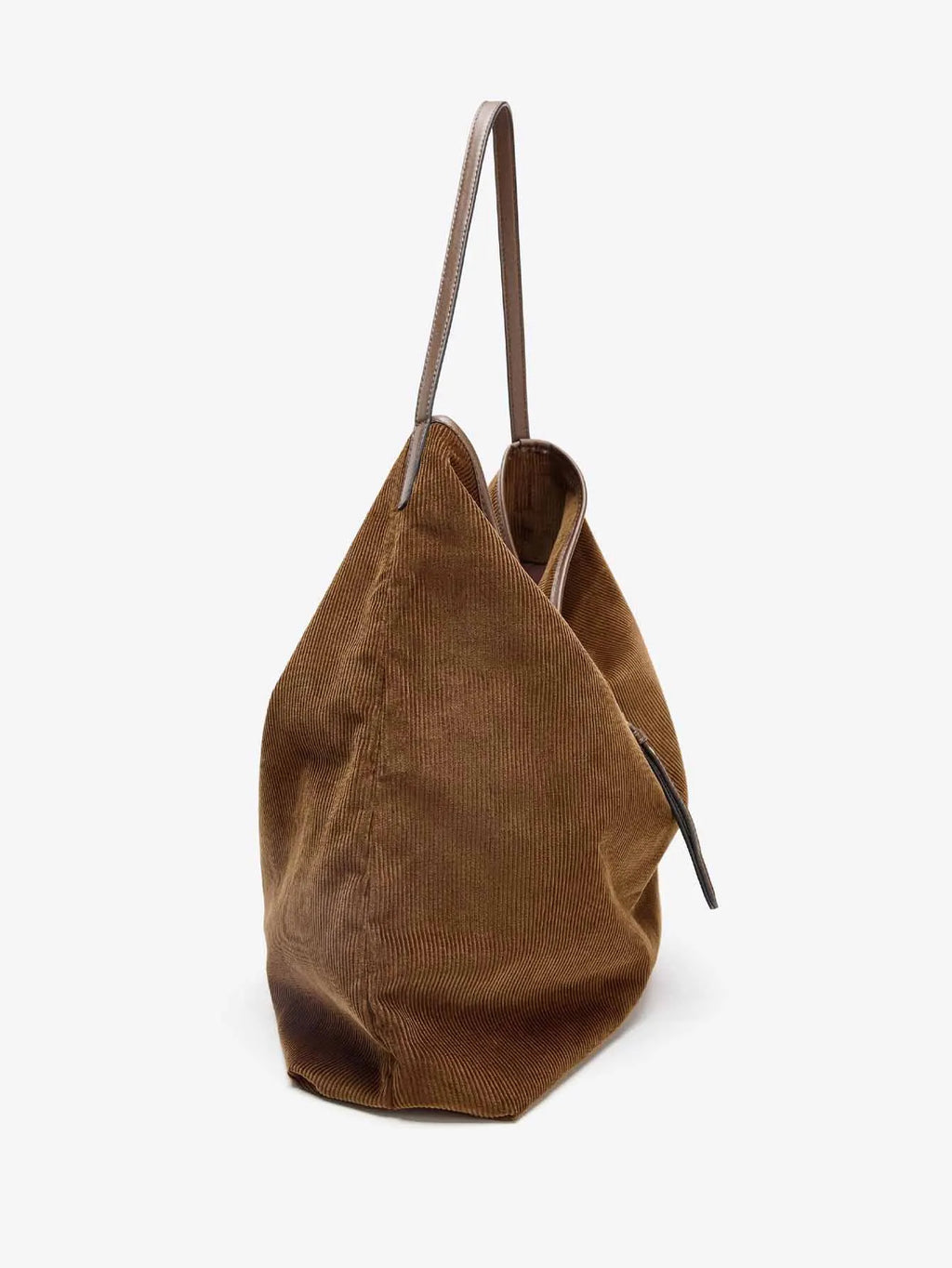 Ribbed Hobo Shoulder Bag