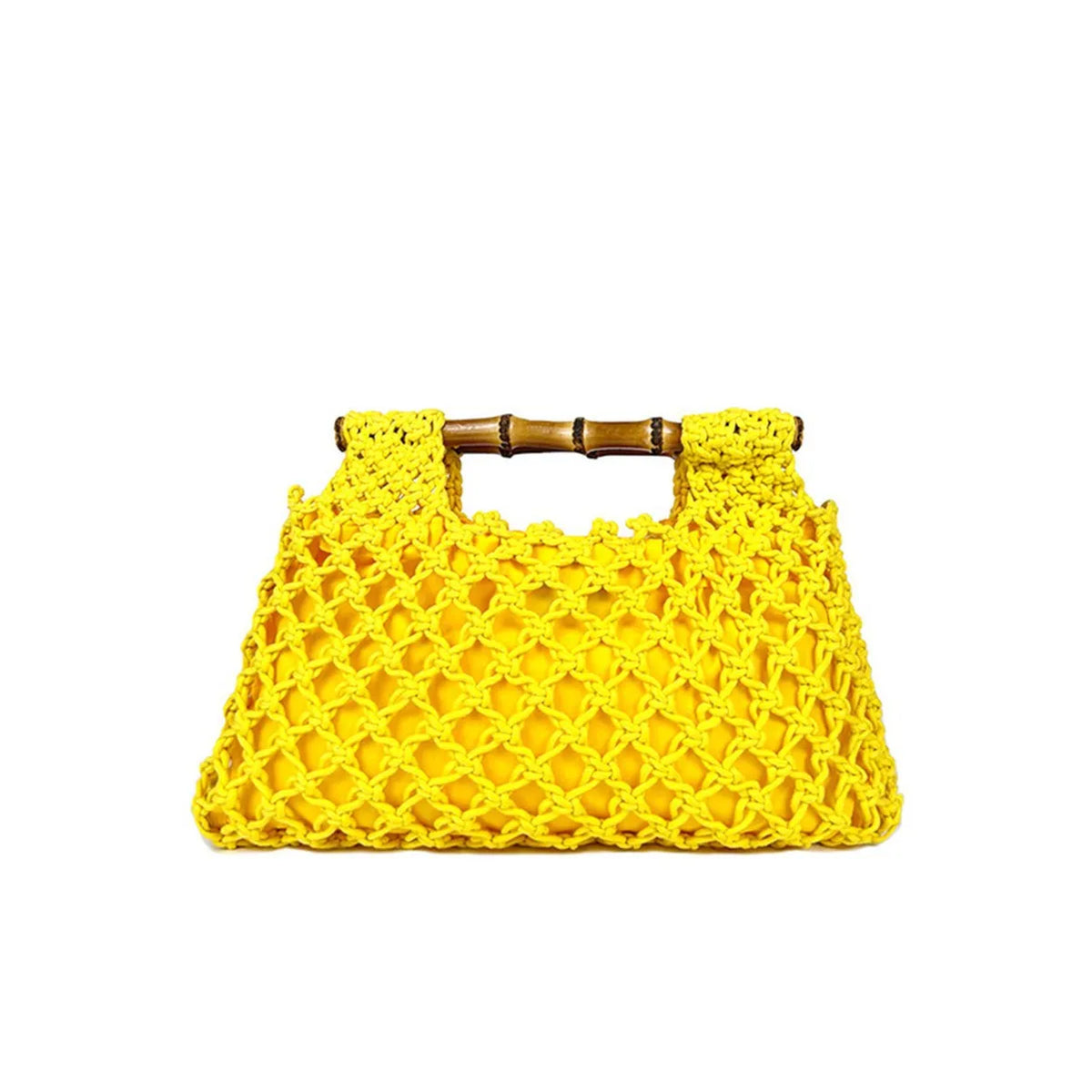 Openwork Cutout-Handle Handbag