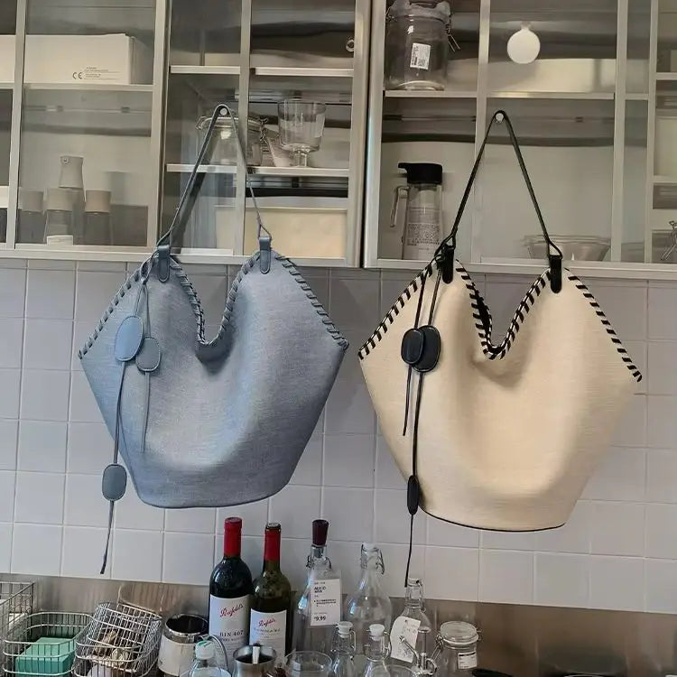 Whipstitch Diamond Shoulder Bag