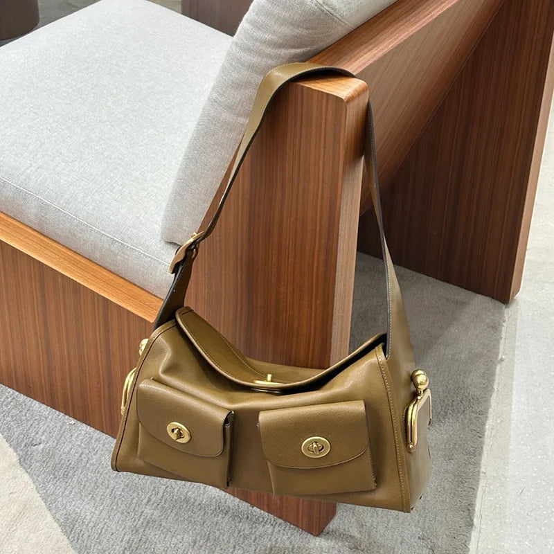 Front-Pocket Shoulder Bag