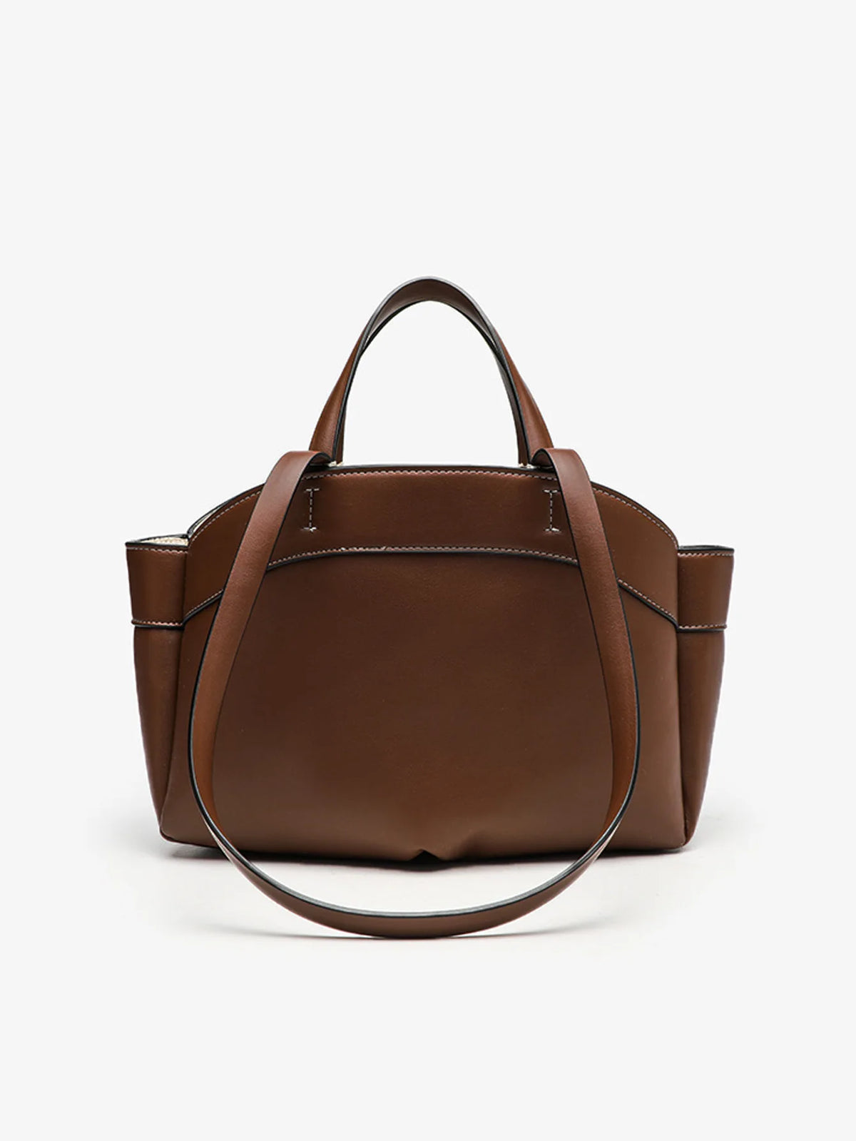 Structured Top-Handle Tote Bag