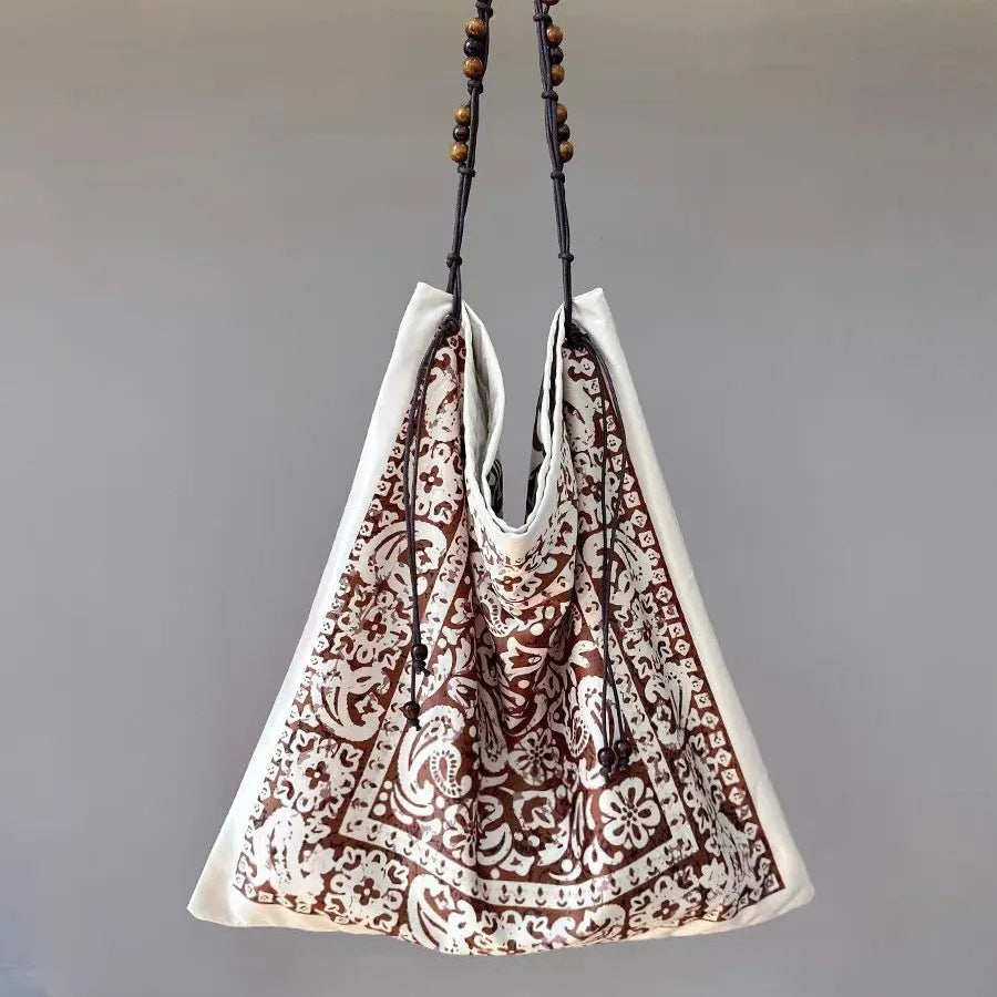 Printed Slouchy Shoulder Bag